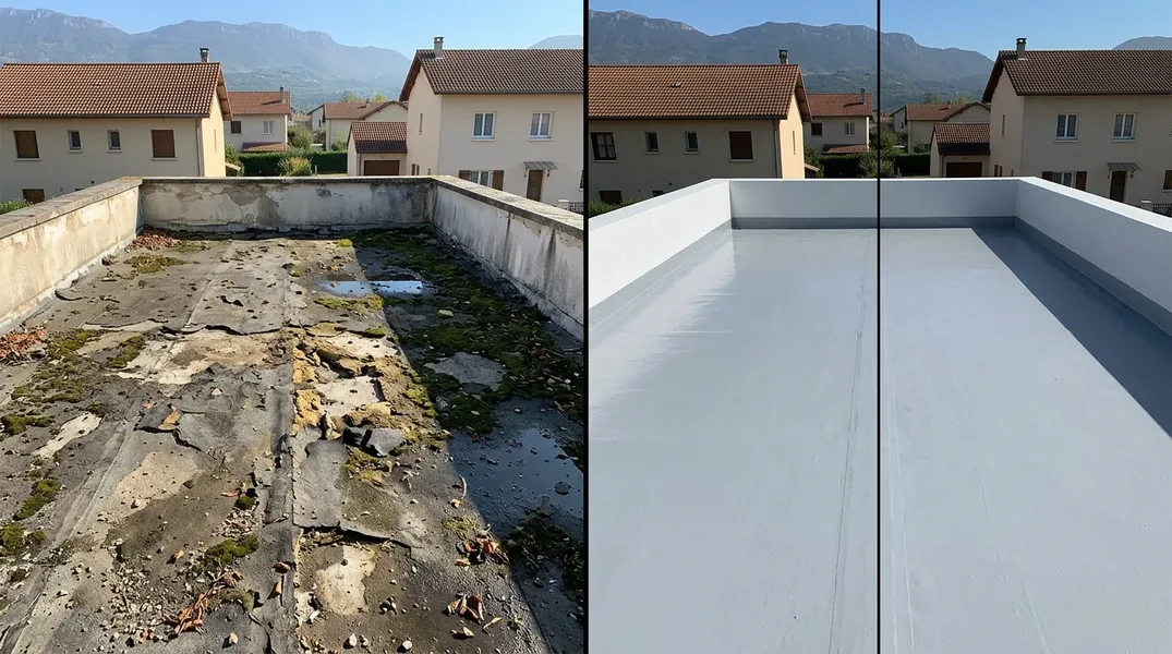 Quel est le prix d'une réfection de toiture-terrasse dans une copropriété du centre de Grenoble ?